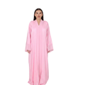 Robe signature bi-matière rose poudré
