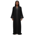Robe signature bi-matière noire