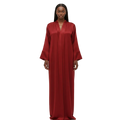 robe signature bi-matière rouge